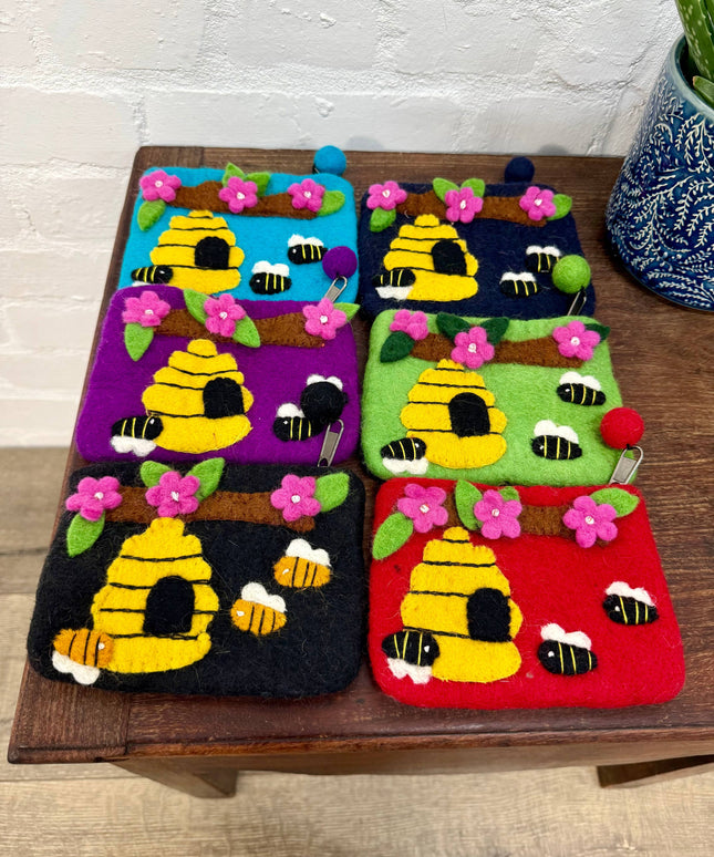 Felt Beehive Purse