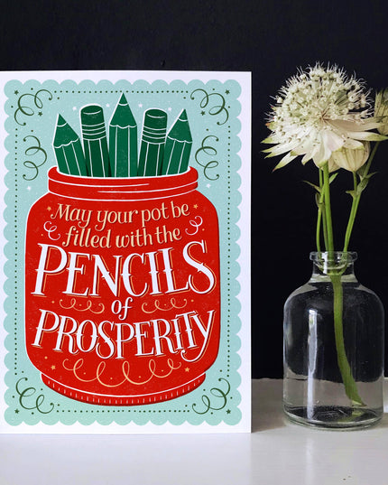 The Pencils of Prosperity Artist and New Business Card