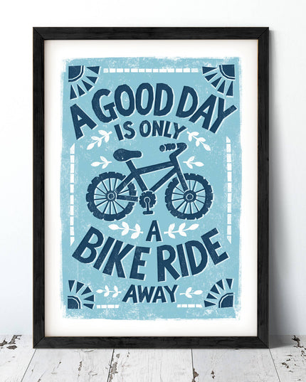 Bike Ride Print - A4