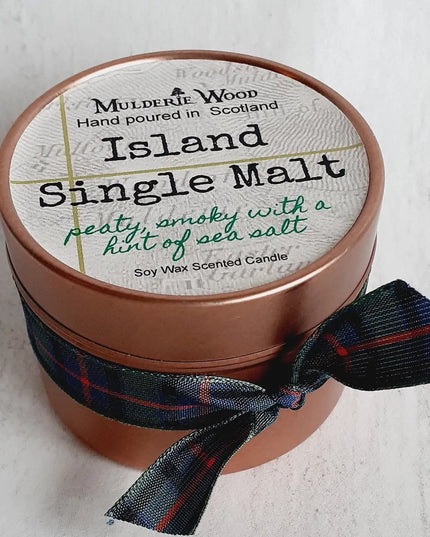 Island Single Malt Scotch Whisky Peaty Soy Wax Candle
