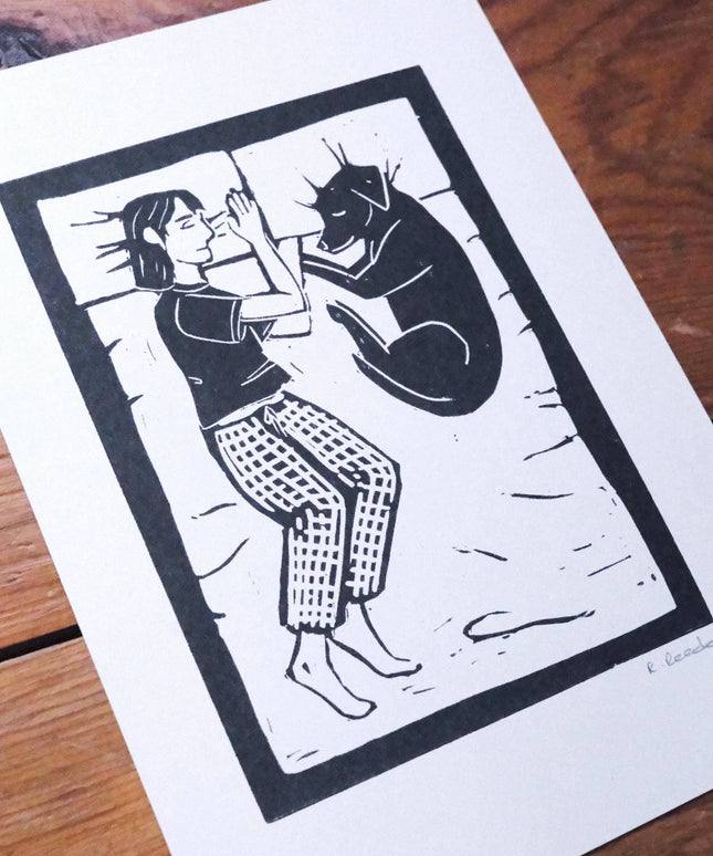 Dogs Before Dudes - A5 Risograph Print
