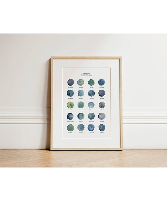 The Colours of The Scottish Lochs Print * A4*