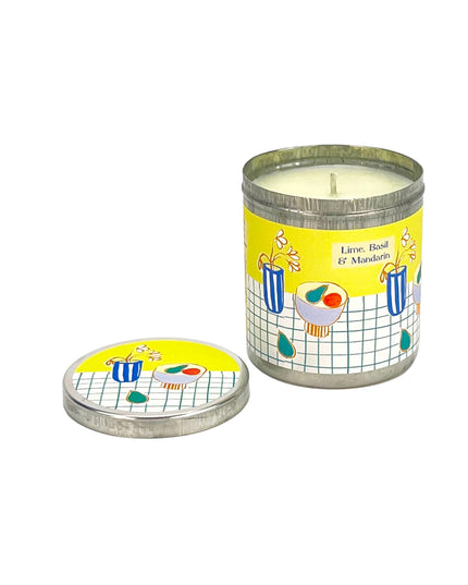 200ml Tin Candles - Lime. Basil & Mandarin