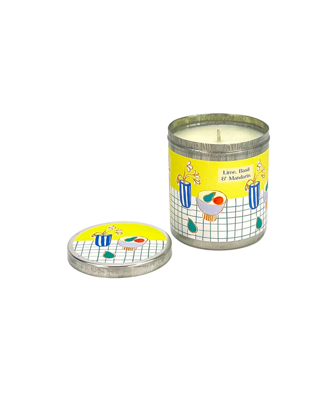 200ml Tin Candles - Lime. Basil & Mandarin