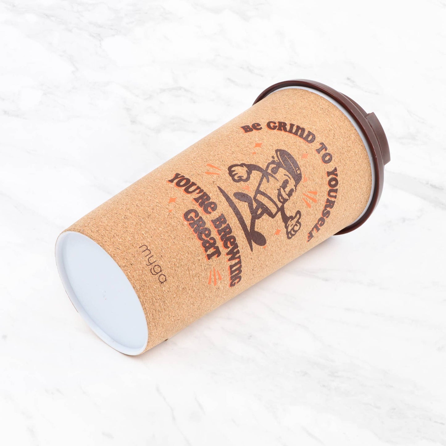 Double-Walled Cork Travel Cup -  Be Grind