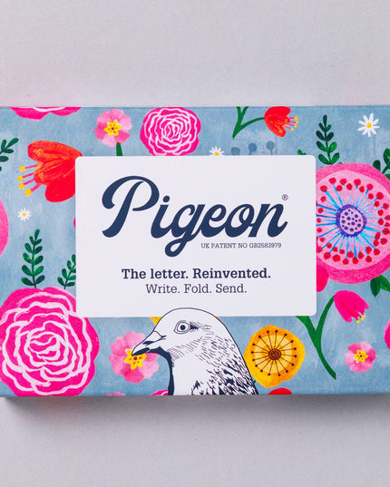 Wildflower Pigeon *Floral Letter Writing Pack * Pack of 6 Letters