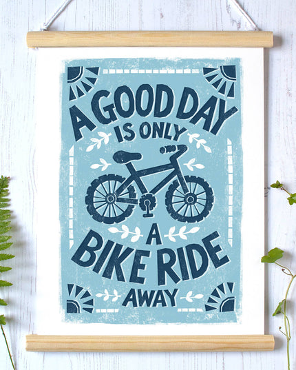 Bike Ride Print - A4