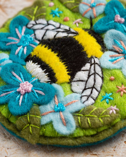 Bumblebee Felt Craft Brooch Kit | Complete Craft Kit