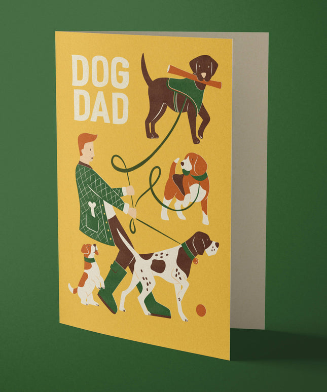 Dog Dad | Fun Dog Walking Greeting Card