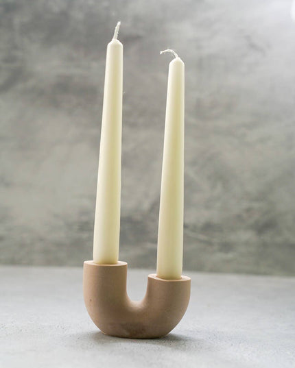 U Shape Dinner Candle Holder - Handmade pieces