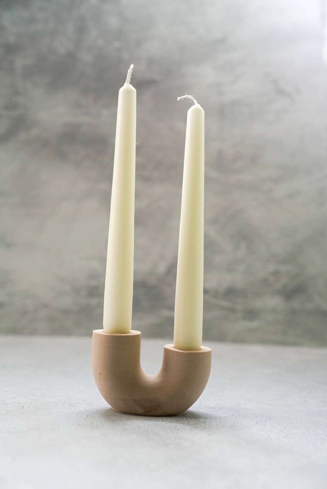 U Shape Dinner Candle Holder - Handmade pieces