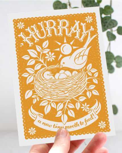 New Baby Bird Card