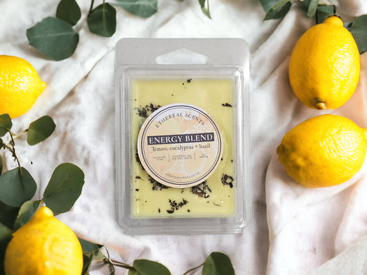 Lemon, Eucalyptus & Basil ** Energy Blend Soy Wax Melts