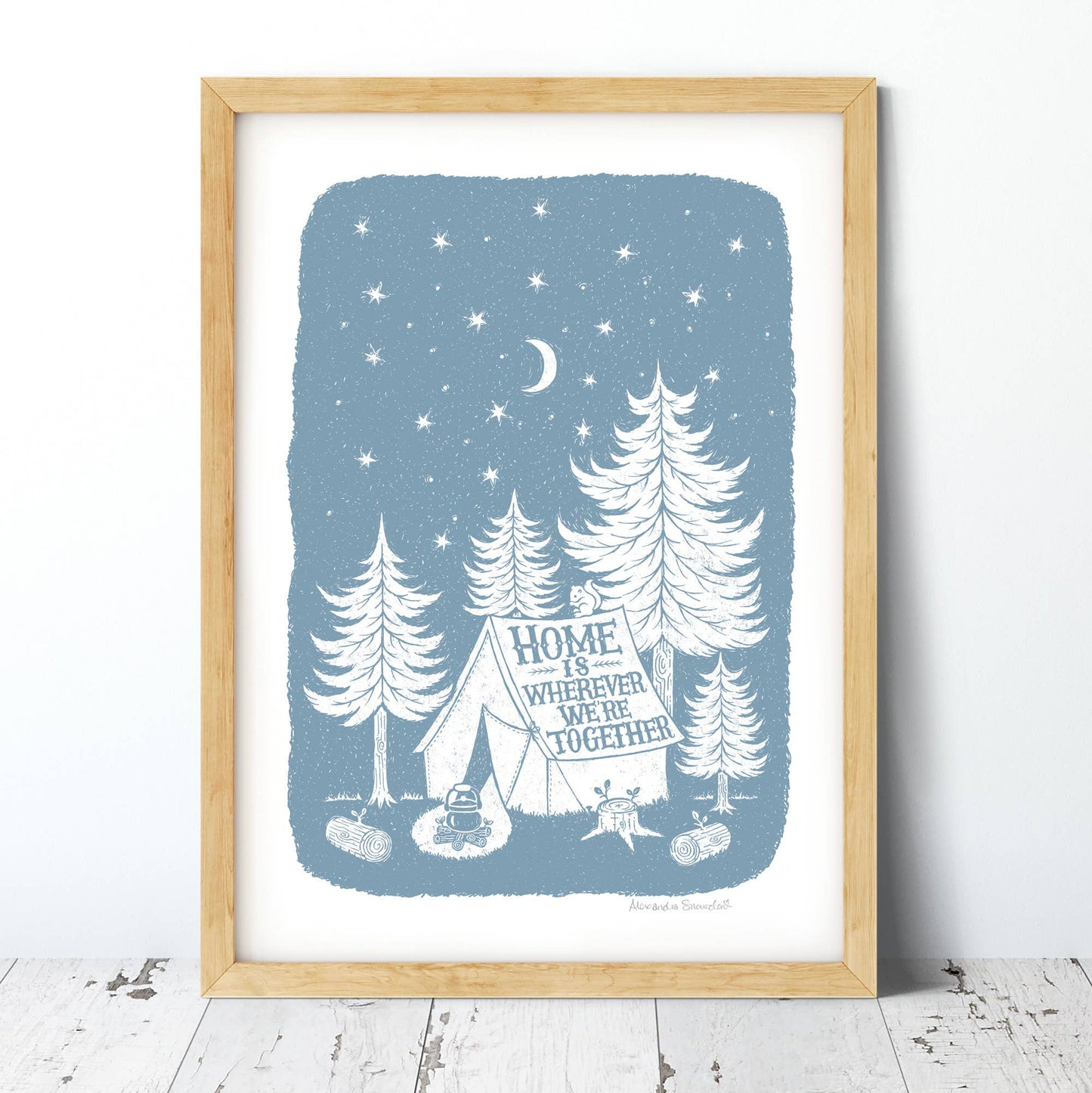 Home Together Camping Print