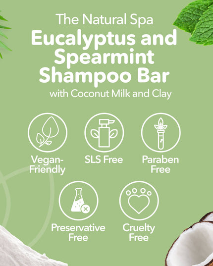 Spearmint and Eucalyptus Shampoo Bar