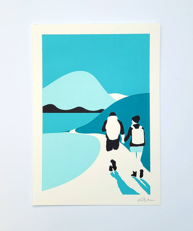 Last Trip Of Summer - Walkers A4 Screenprint
