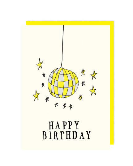 Birthday Disco Ball Greeting Card