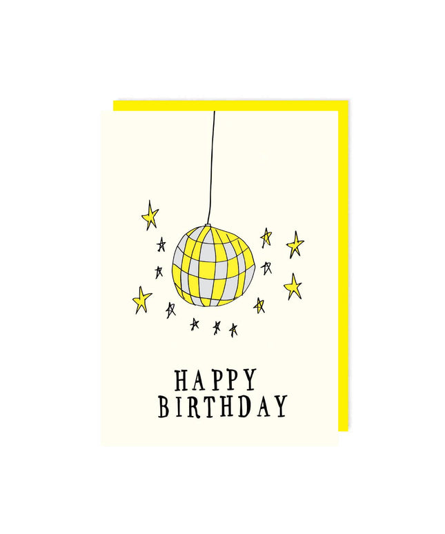 Birthday Disco Ball Greeting Card