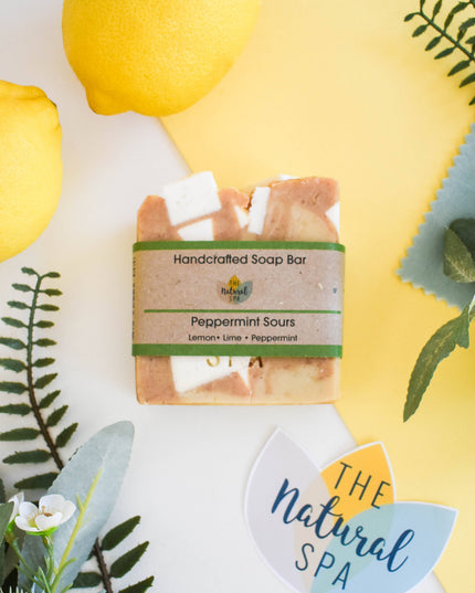 Peppermint Sours Cold Process Soap bar - Vegan