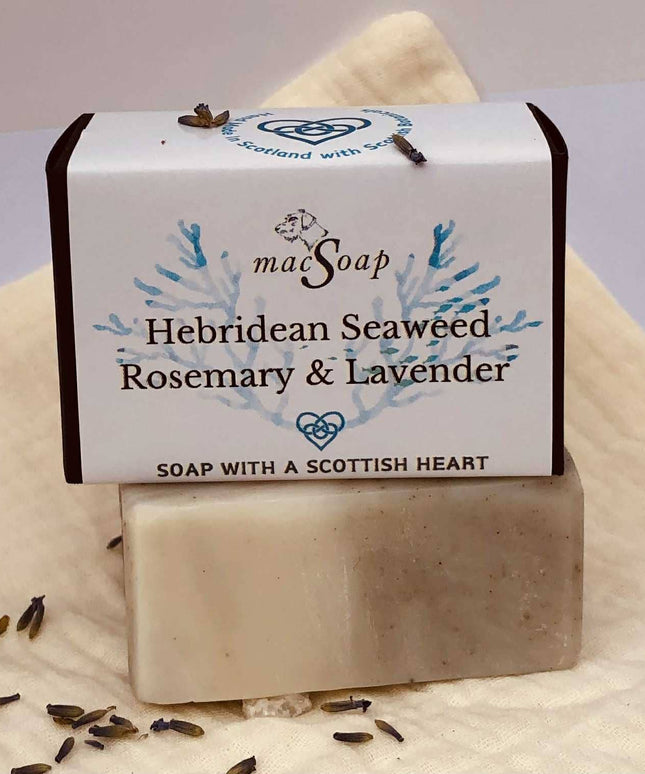 Hebridean Seaweed, Rosemary & Lavender. Scottish Soap