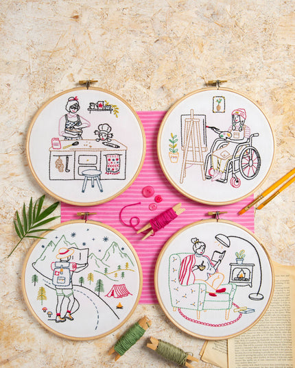 Hiking Embroidery Kit (Explore) | Beginner Craft Kit