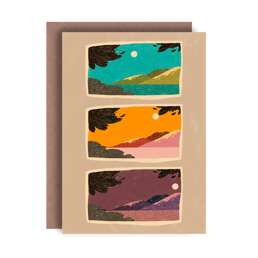 ISLAND PHASES GREETING CARD