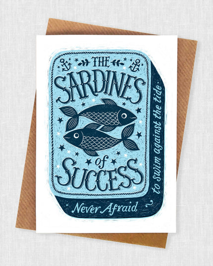 Sardines of Success Encouragement Card