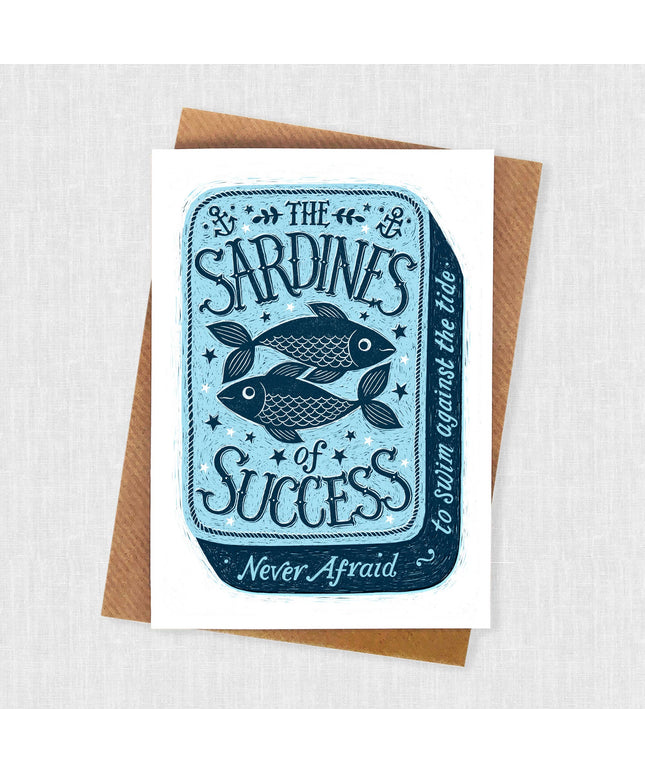 Sardines of Success Encouragement Card