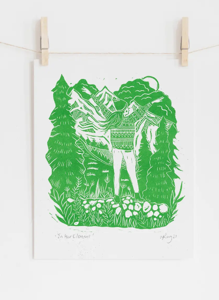 In Her Element Riso Print