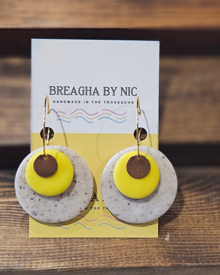 Earrings * Colour Pop Hoops - Bold Bold Yellow
