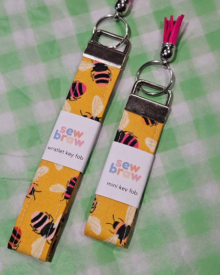 Handmade Keyfob * Bees