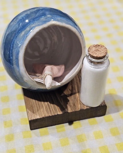 Salt Pig Gift Set / Blue