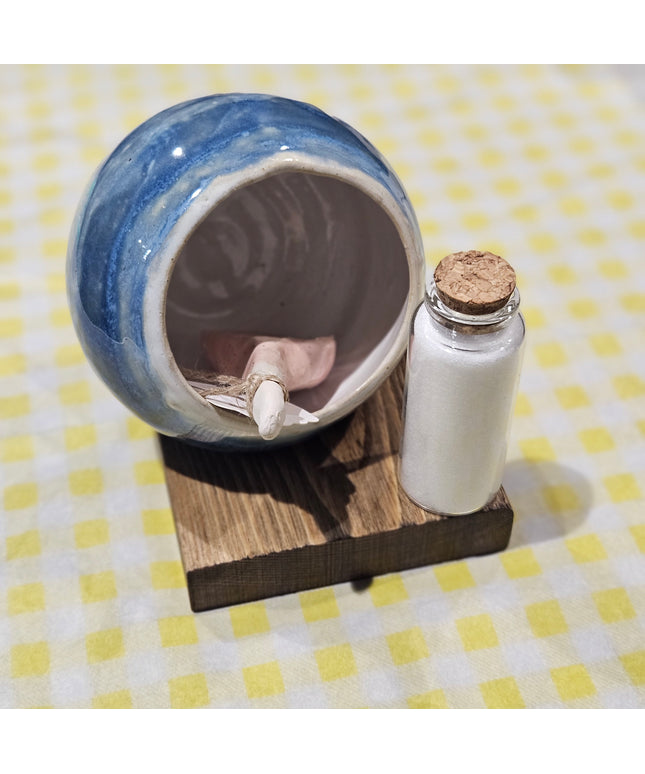 Salt Pig Gift Set / Blue