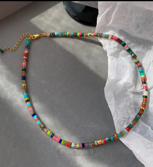 Natural Stone Necklace - mixed stone