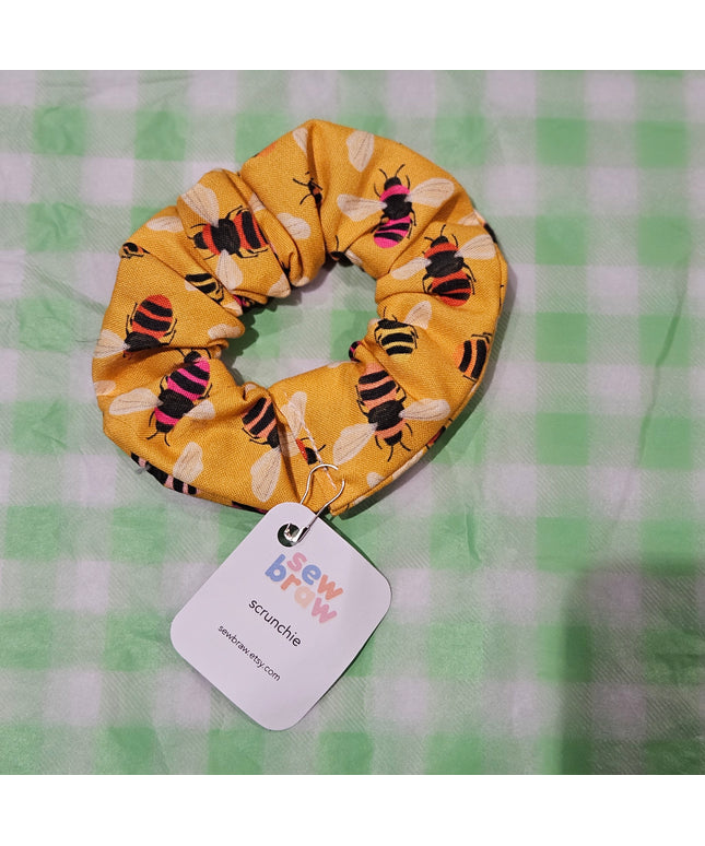 Yellow & Bees Scrunchie