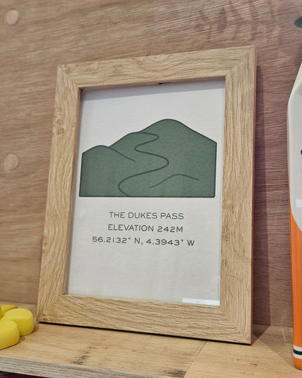 Dukes Pass Print A5
