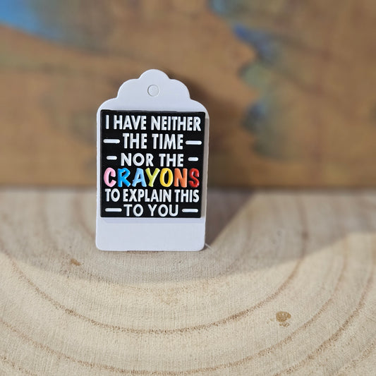 Crayons Funny - Enamel Metal Pin