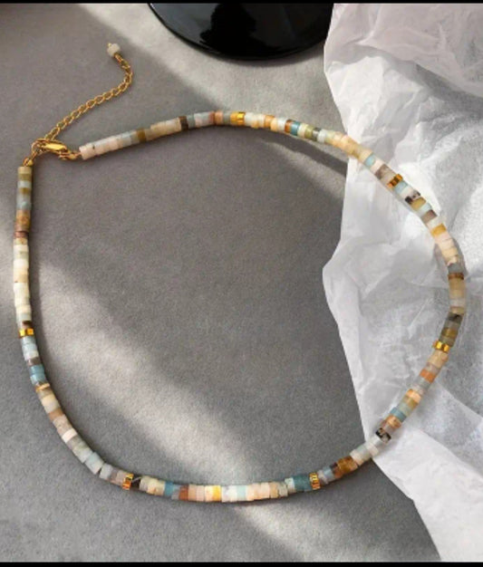Natural Stone Necklace- Amazonite