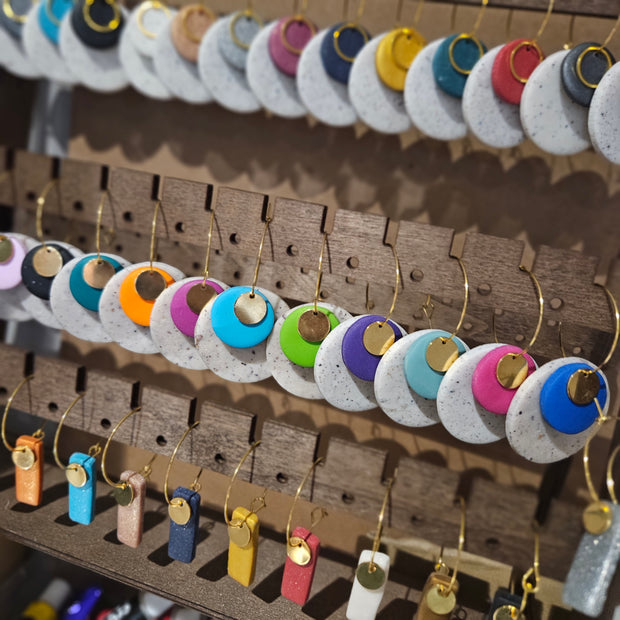 Earrings * Colour Pop Hoops - Shimmer