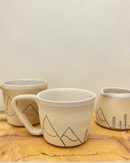 Ceramic Handcrafted Mountain Mug