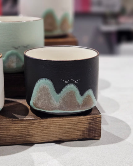 Ceramic Mountain Espresso Cups