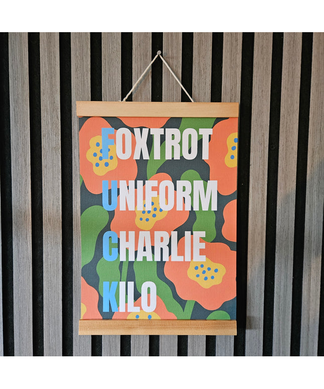 Phonetic Floral Prints - F**K