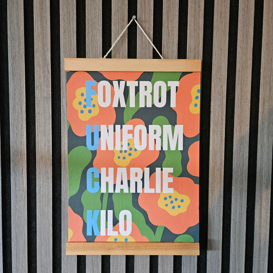 Phonetic Floral Prints - F**K