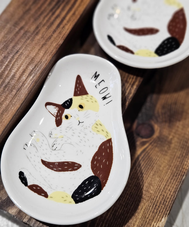 Cat Trinket Dish #1 Ceramic