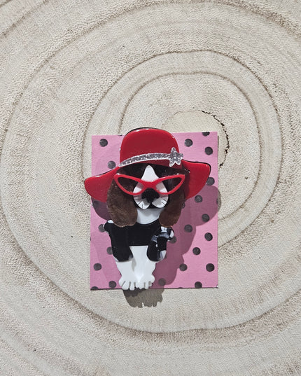 Dog Brooch * Acrylic Brooch Pin