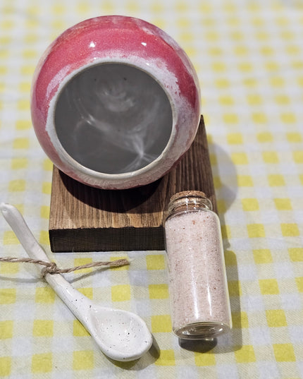 Salt Pig Gift Set / Pink