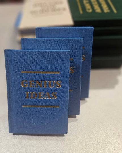 Genius Ideas Fabric Hardback Notebook (A7)