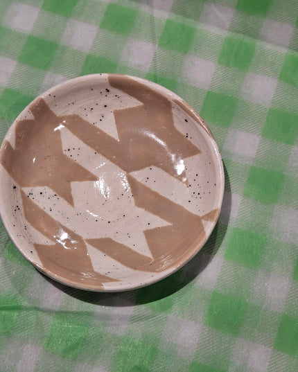 Trinket Dish * Beige Stars