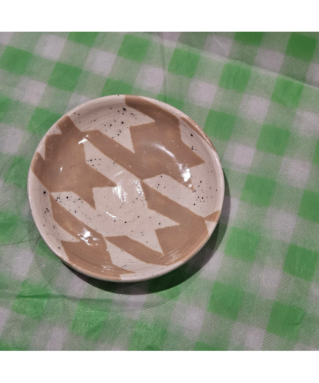 Trinket Dish * Beige Stars