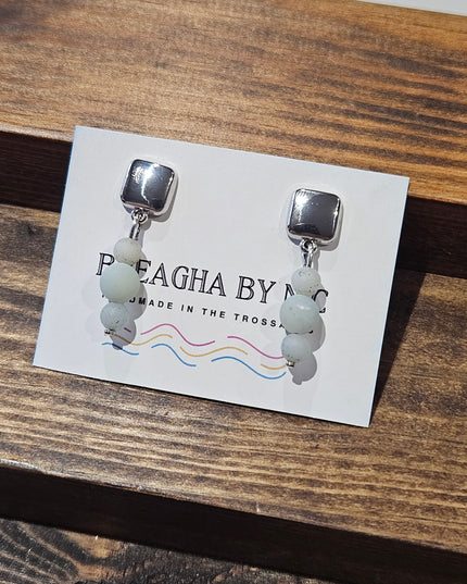 Natural Stone Mini Drop Earrings Amazonite